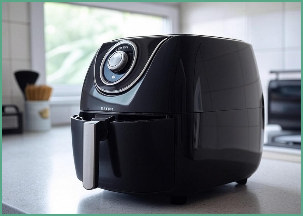 OYEAH 저소음 에어프라이어 4.5L 가정용 AF- 4501 즉시발열 간편세척, 블랙