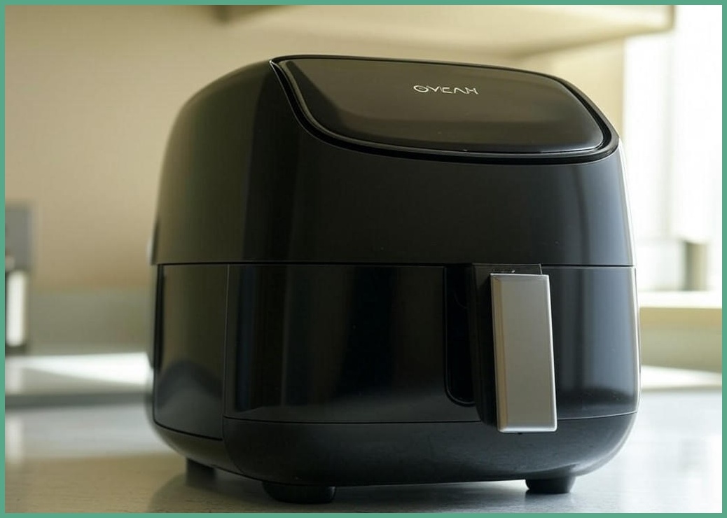 OYEAH 저소음 에어프라이어 5.0L 시각화 대용량, 블랙