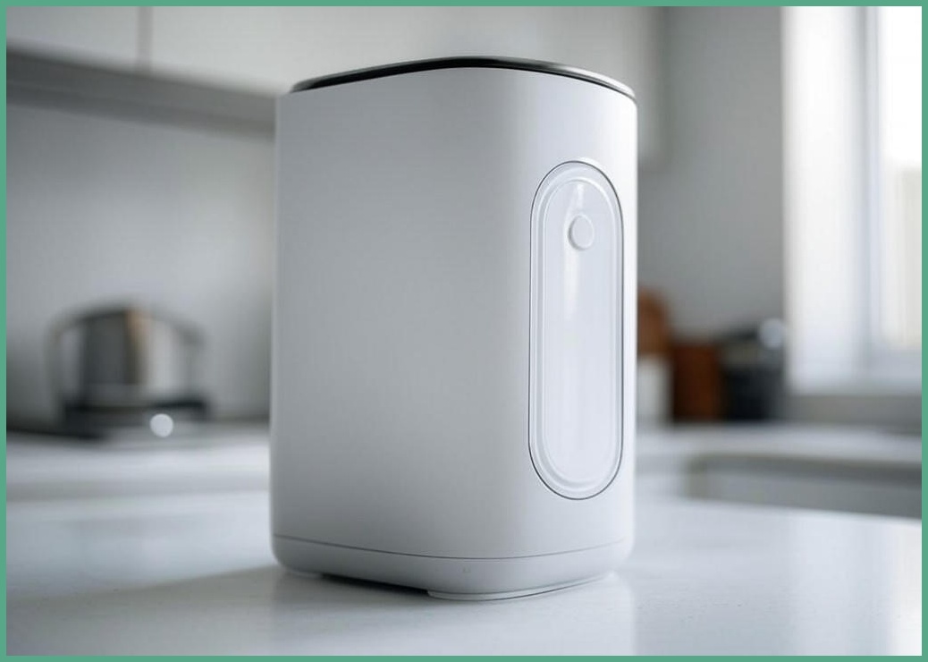 독일기술 대용량 음식물 처리기 4L 가정용 음식물분쇄기 자동세척 건조형 밀폐 탈취, 모던화이트