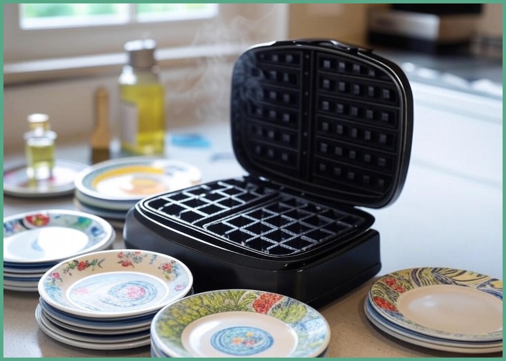 보본 딜라이트 크로플 와플메이커 + 플레이트 6종 + 기름브러쉬 + 세척솔 세트, VB-WM06MK