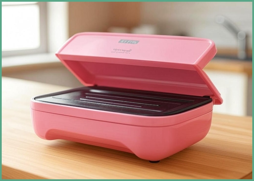 위즈웰 설레임 샌드위치 메이커 베이비 핑크, WSW-3520P