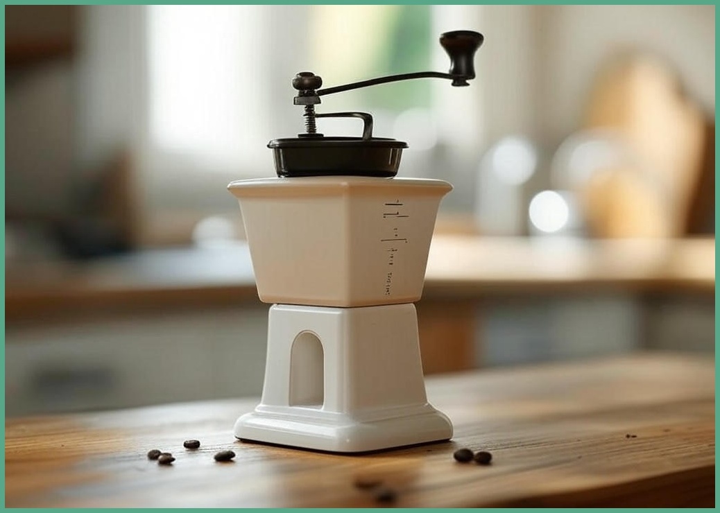 투데이리빙 전문가용 수동 커피 그라인더 휴대용 원두 분쇄기 세라믹버 분리형 글라인더 바리스타 용품 입자 조절 가능 - 이미지 1